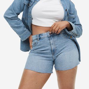 H&M High Waisted Denim Shorts Size US 8